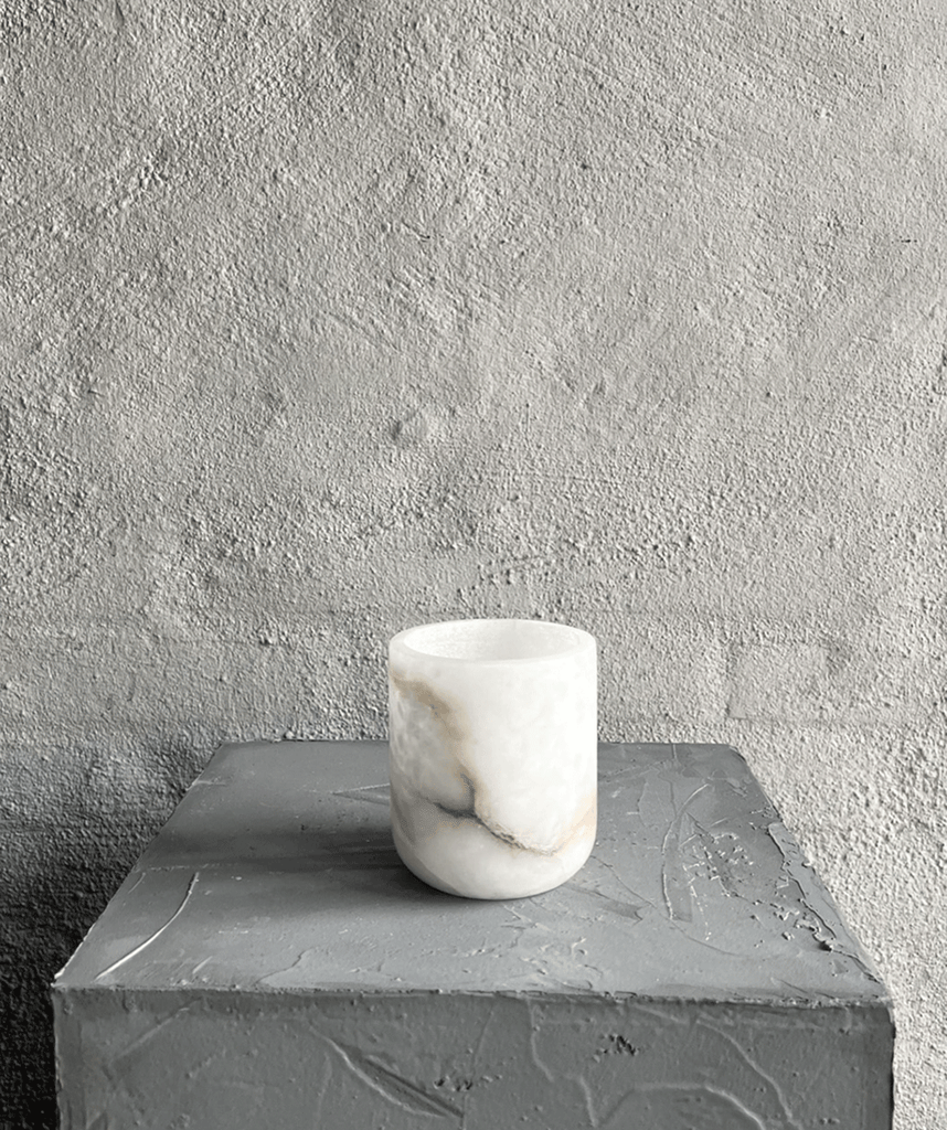 marmor lysestage højde 10 cm